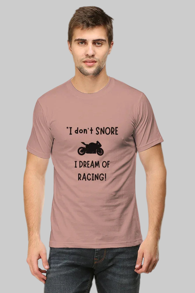 I Don’t Snore; I Dream of Racing T-Shirt – Funny & Relatable Design - Big Shot Fusion