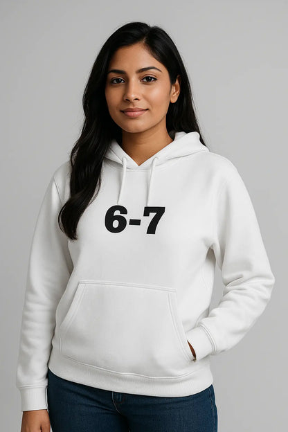 6–7 Hoodie | Centered Alpha Slab One Chest Print
