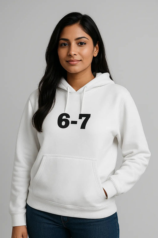 6–7 Hoodie | Centered Alpha Slab One Chest Print