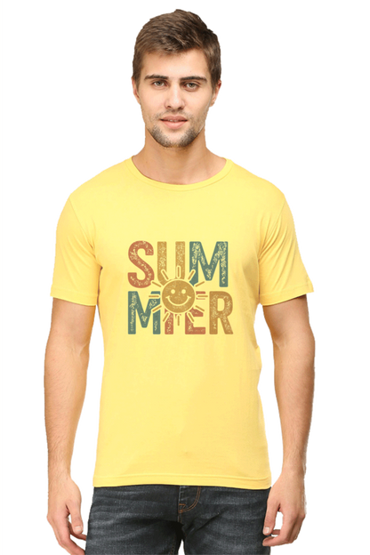 SUMMER Sun Graphic T-Shirt - Vibrant Seasonal Streetwear - Unisex Cotton Tee - Big Shot Fusion