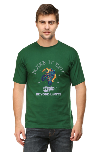 LIMITLESS VELOCITY" Bike Racing Tee - Defy Gravity, Own the Asphalt - Big Shot Fusion