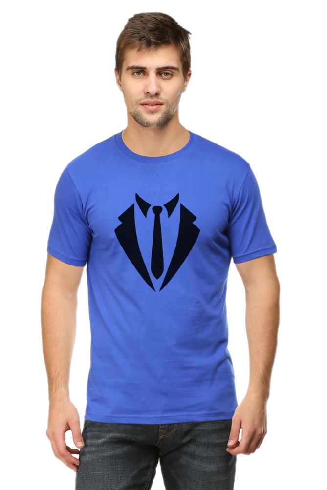 Formal Tie and Blazer Virtual T-Shirt Design - Sleek and Professional Look