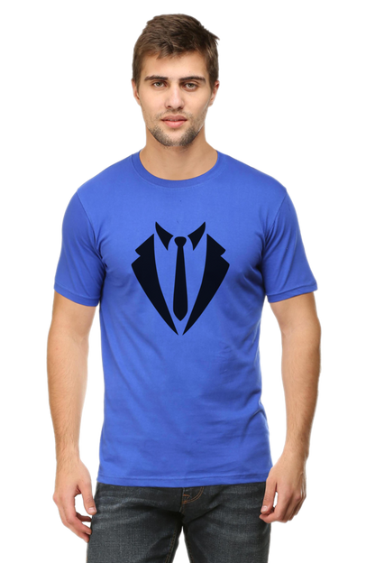 Formal Tie and Blazer Virtual T-Shirt Design - Sleek and Professional Look