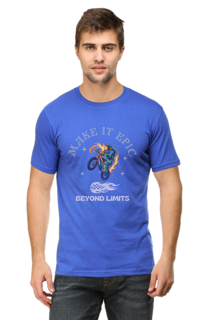 LIMITLESS VELOCITY" Bike Racing Tee - Defy Gravity, Own the Asphalt - Big Shot Fusion