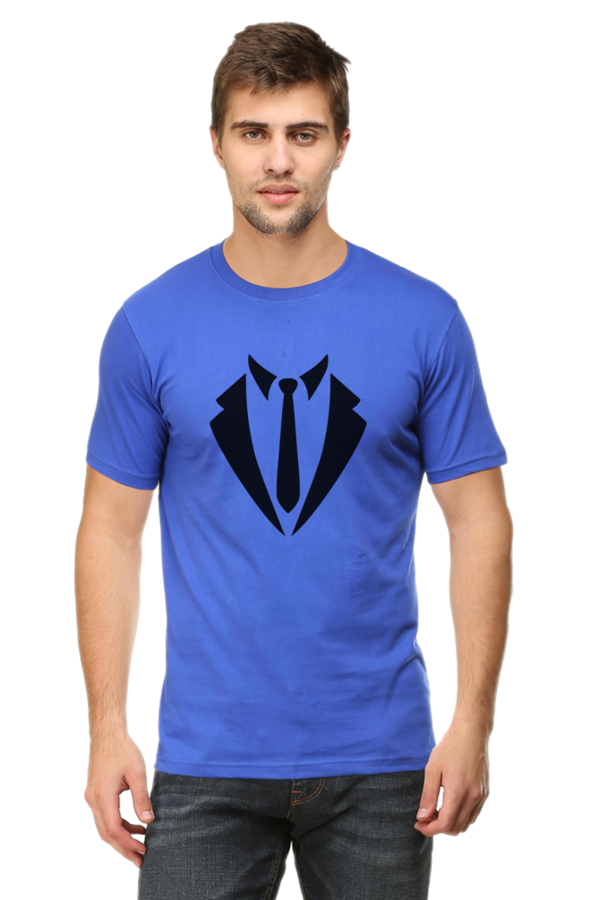 Formal Tie and Blazer Virtual T-Shirt Design - Sleek and Professional Look