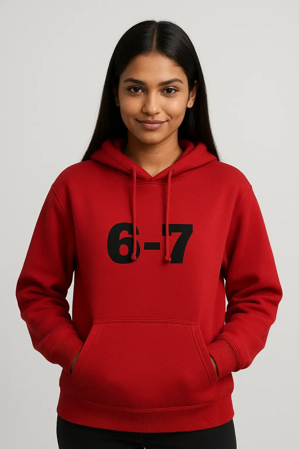 6–7 Hoodie | Centered Alpha Slab One Chest Print