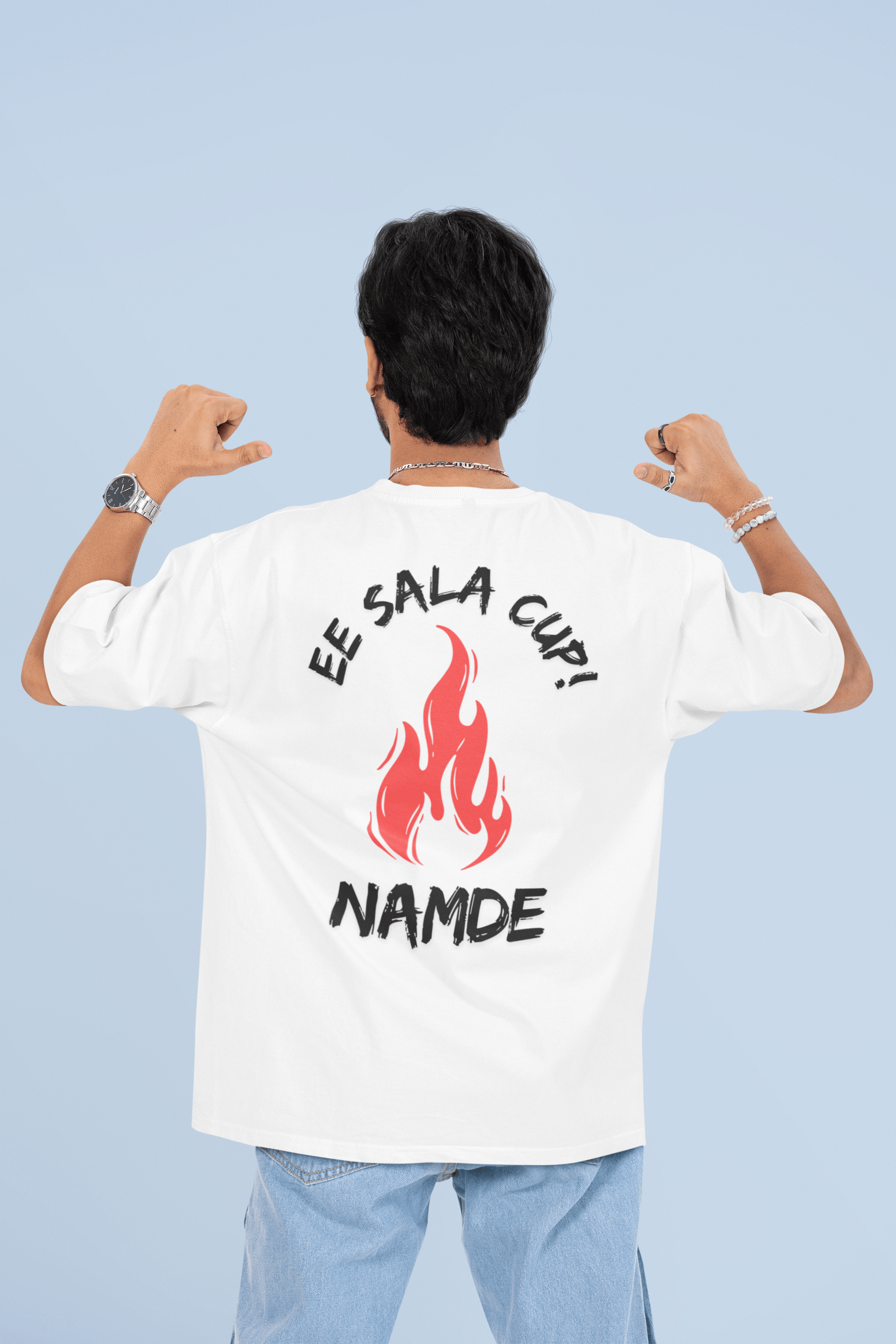 Ee Sala Cup Namde Oversized T-Shirt – Bold Cricket Fan Statement - Big Shot Fusion