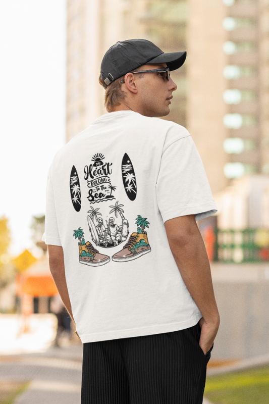 Oversized streetwear T-shirt for men and women – Beach Vibe summer aesthetic by Big Shot Fusion
