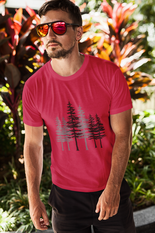 Nature Lover Graphic Tee - Earthy Distressed Tree Design | BigShotFusion - Big Shot Fusion