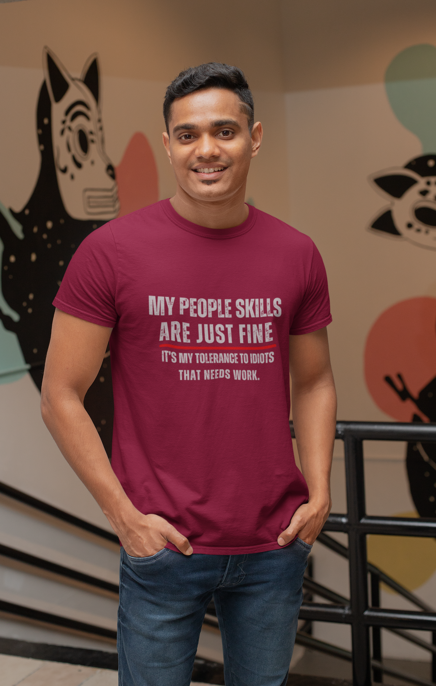 Funny Sarcastic Quote T-Shirt - "My People Skills Are Just Fine