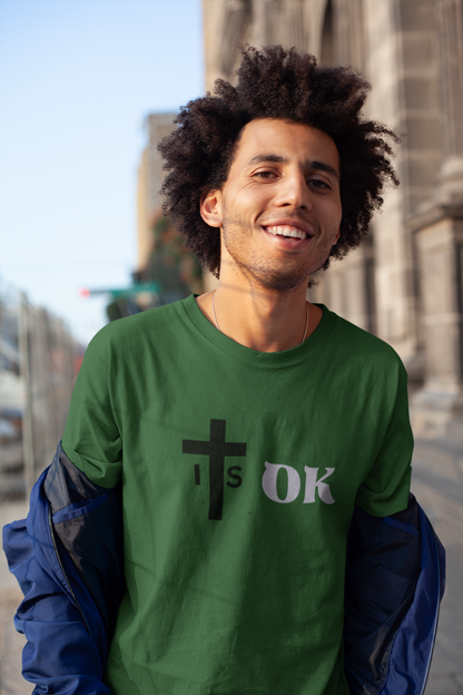 It’s OK – Faith & Positivity Design with Cross Symbol